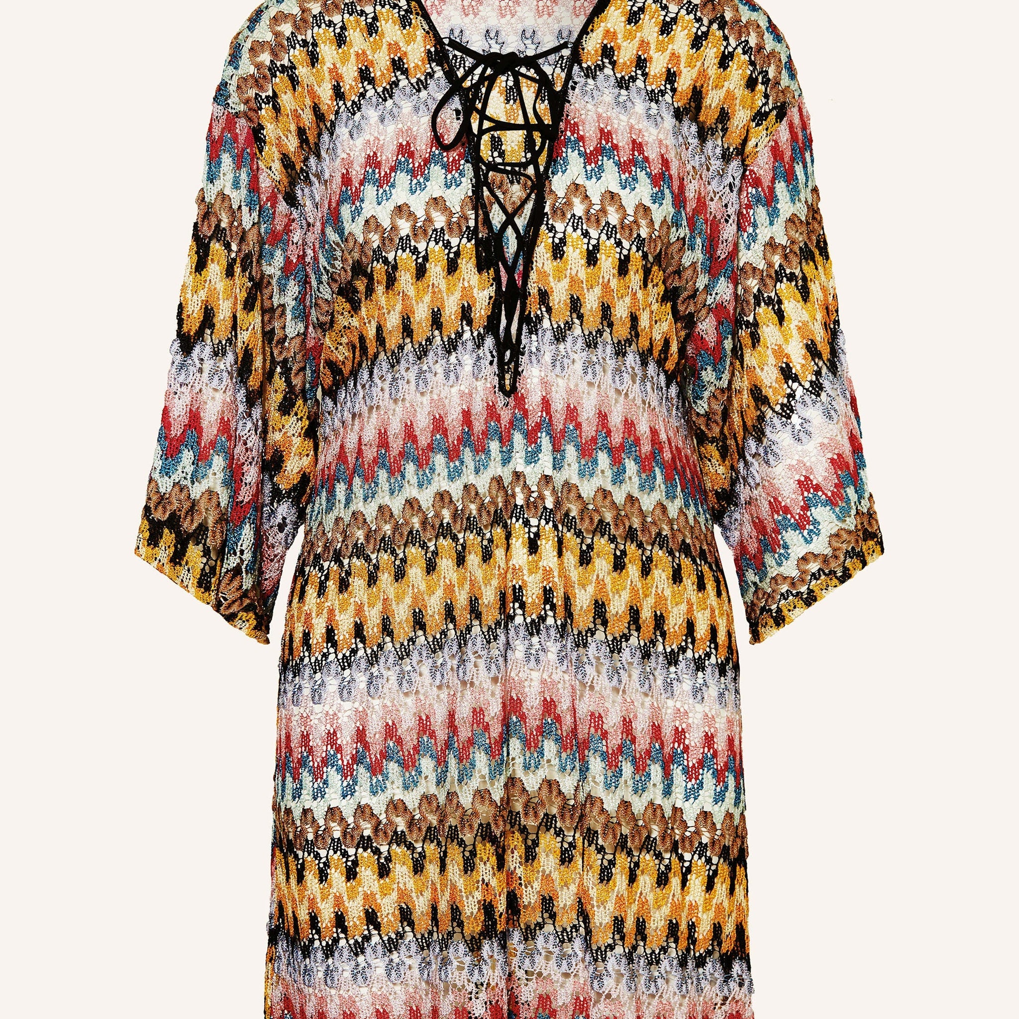 Beach dress with glitter thread