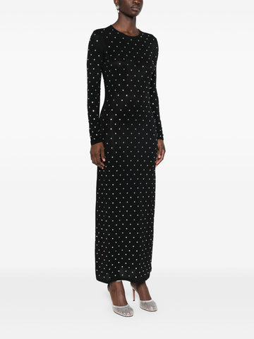 Crystal-embellished maxi dress