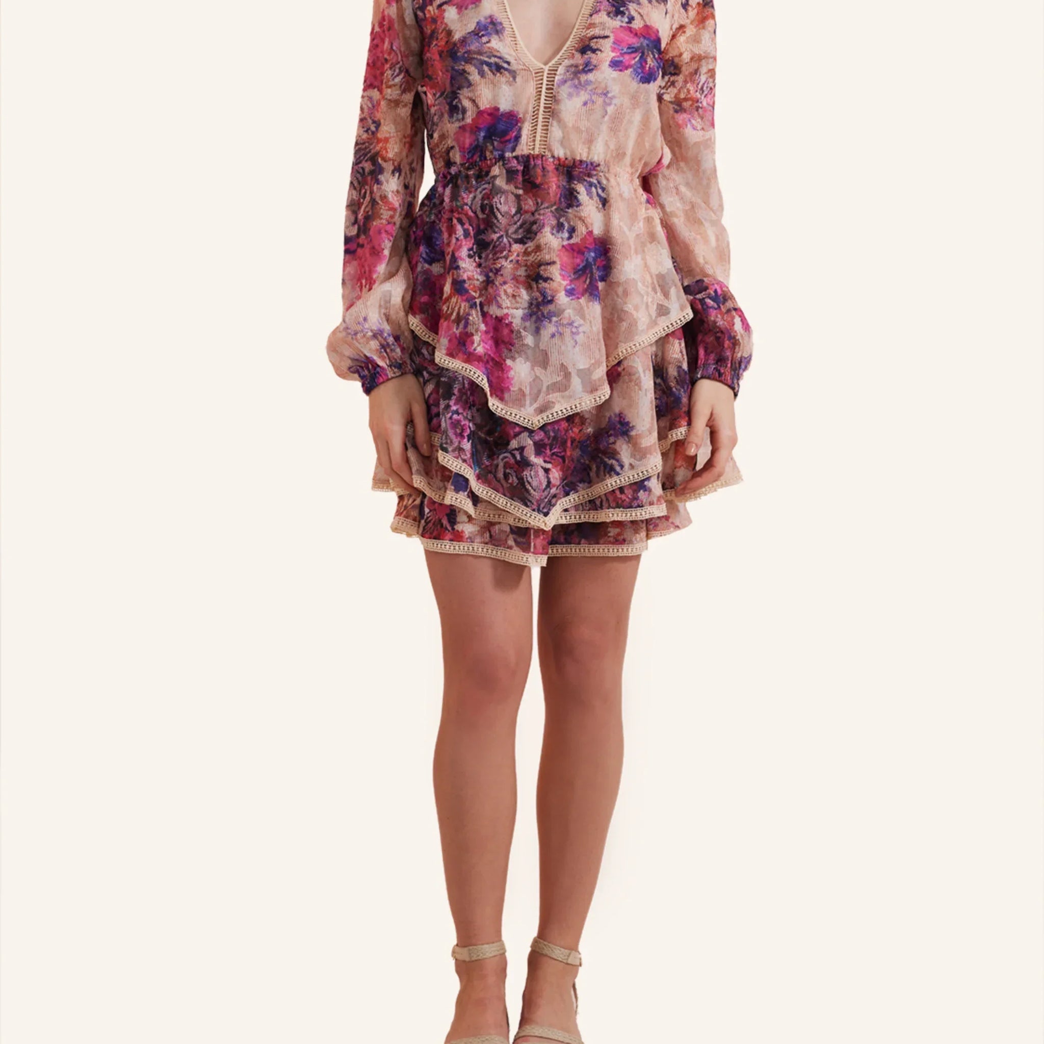 Summer V-neck holiday dress