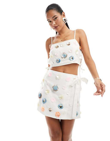 Linen Look 3D Embellishment Mini Set