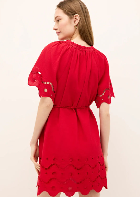 Embroidered Eyelet Dress