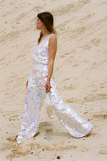 Party Handmade Sequin Jumpsuit