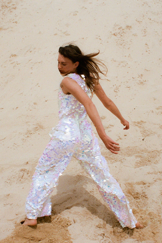 Party Handmade Sequin Jumpsuit