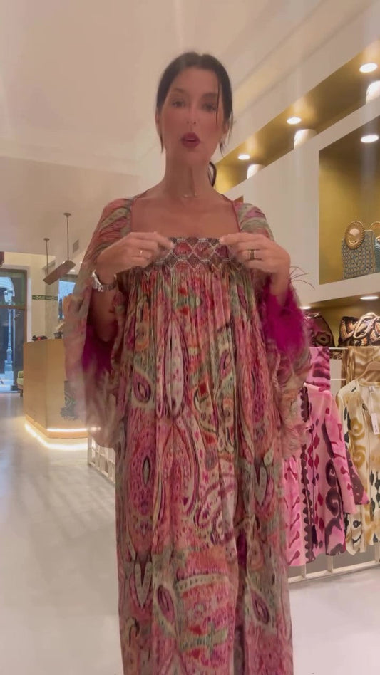 Bohemian Cashmere Oversized Dress Set