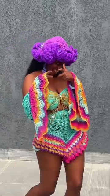 Beach Party Colorful Handwoven Set