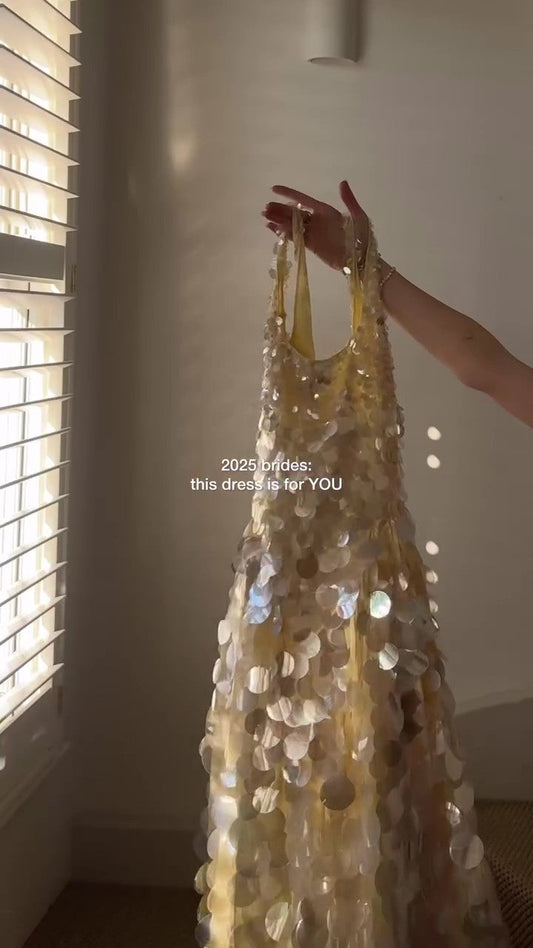 Party Shell Sequin Midi Dress