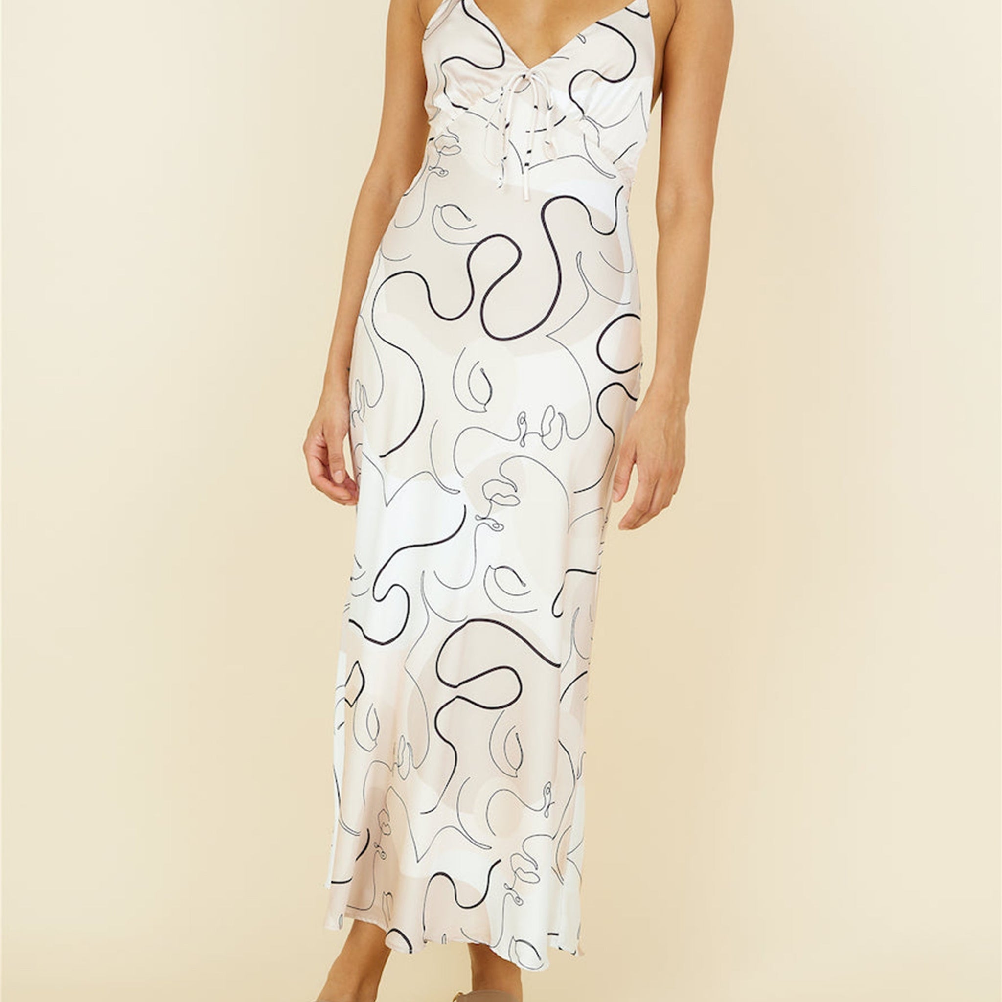 Under Control Maxi Dress Beige